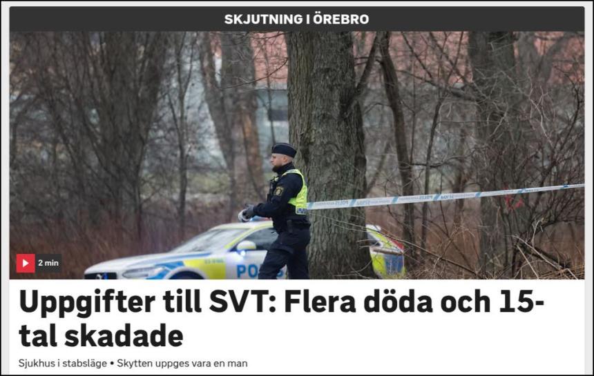 Uppgifter till SVT: Flera dda och 15-tal skadade