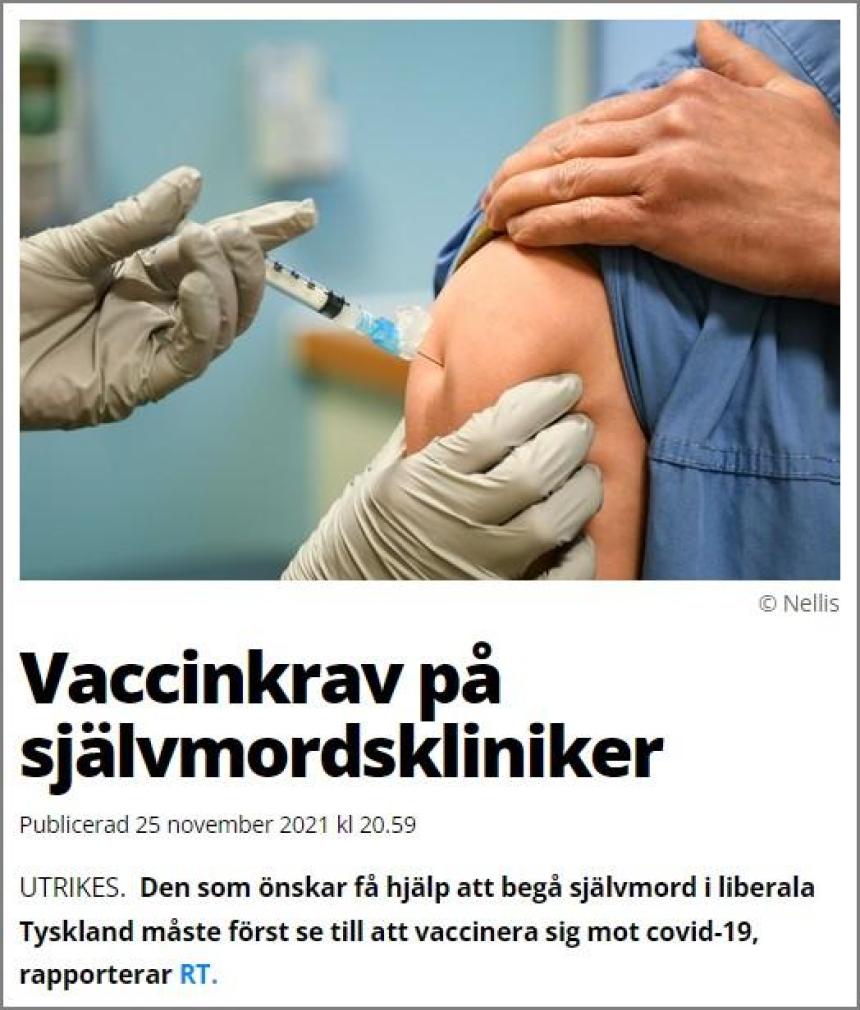 https://apg29.nu/bild/vaccinkrav-1637883140.jpg - De som ska få så kallad dödshjälp i Tyskland måste först vaccinera sig mot Covid-19